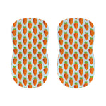 Smiling Carrot Pattern Print Bar Stool Covers