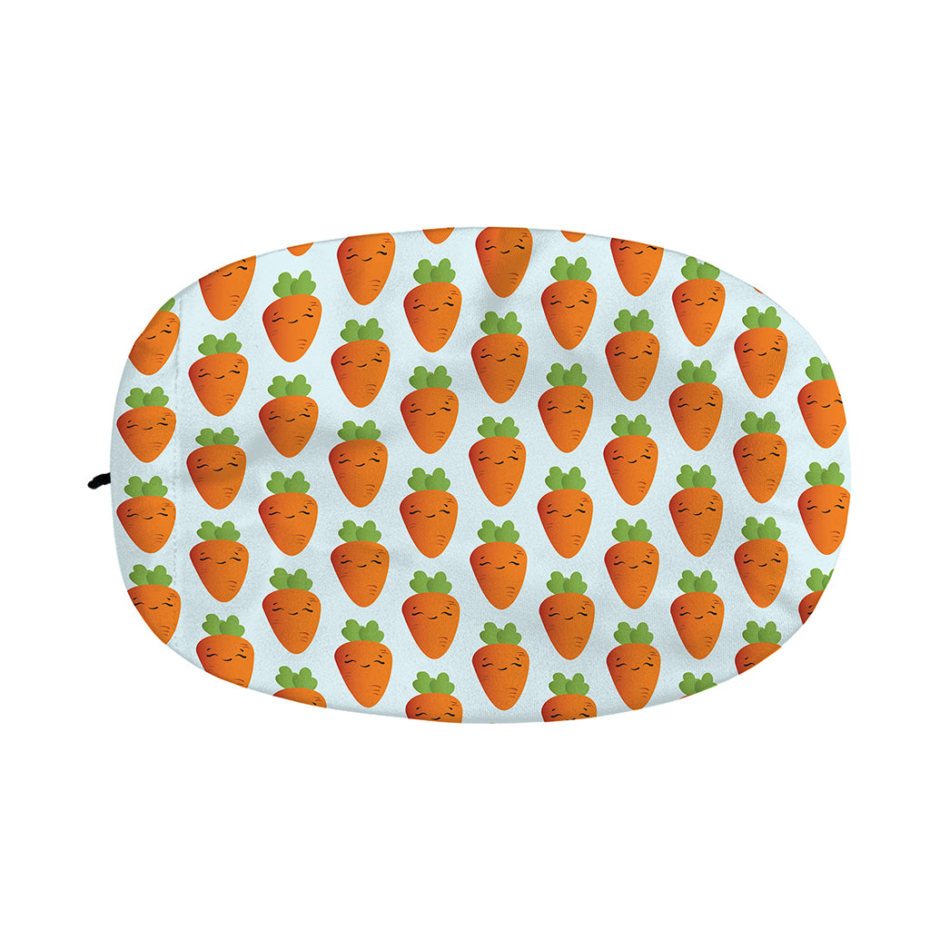 Smiling Carrot Pattern Print Car Side Mirror Covers