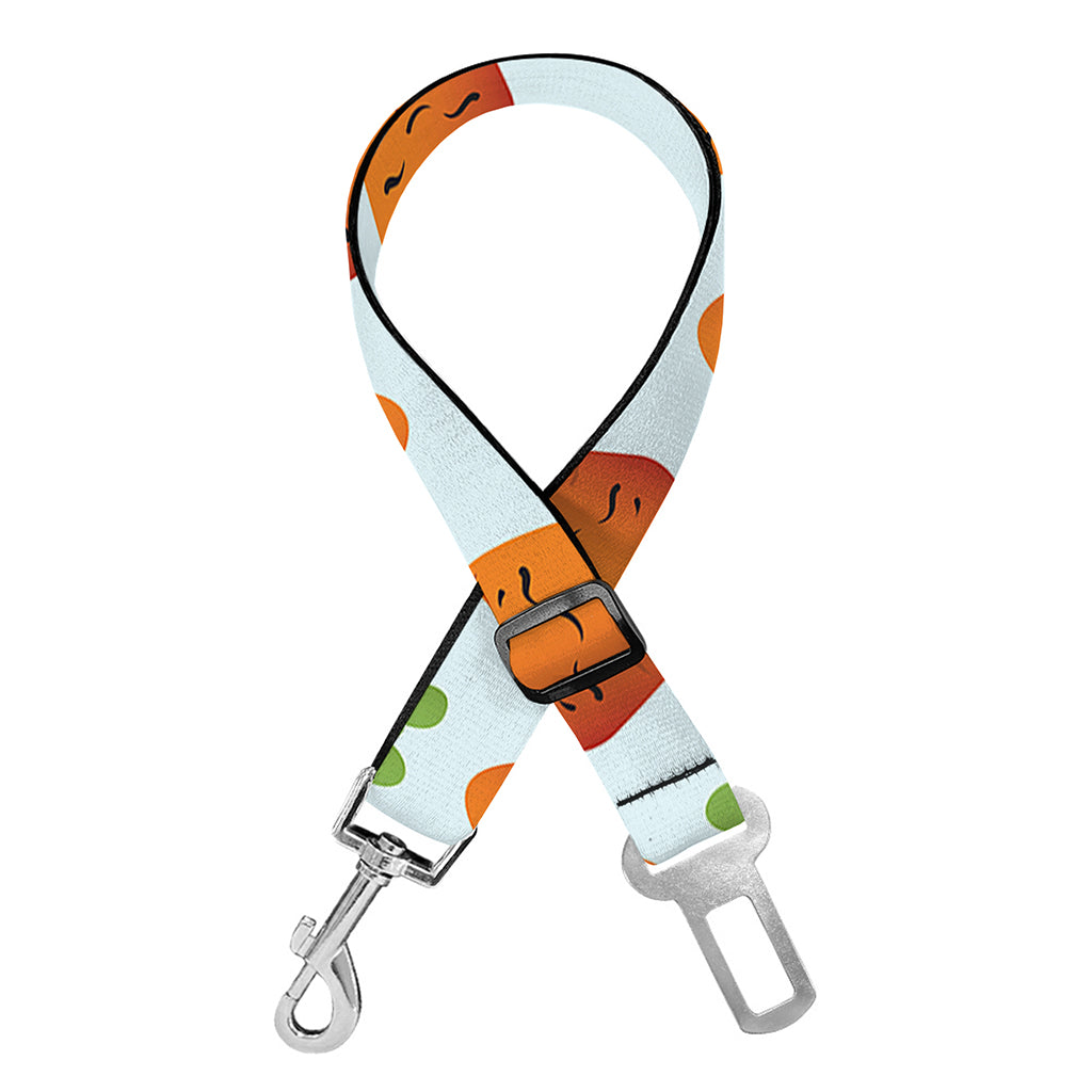 Smiling Carrot Pattern Print Dog Seat Belt