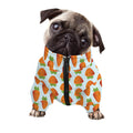 Smiling Carrot Pattern Print Dog Zip Up Jacket