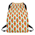 Smiling Carrot Pattern Print Drawstring Backpack