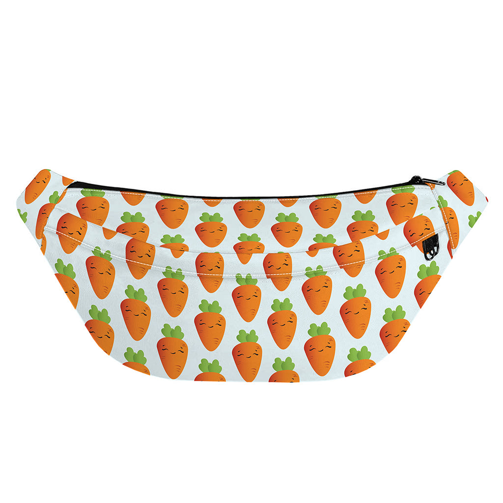 Smiling Carrot Pattern Print Fanny Pack
