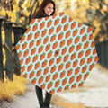 Smiling Carrot Pattern Print Foldable Umbrella