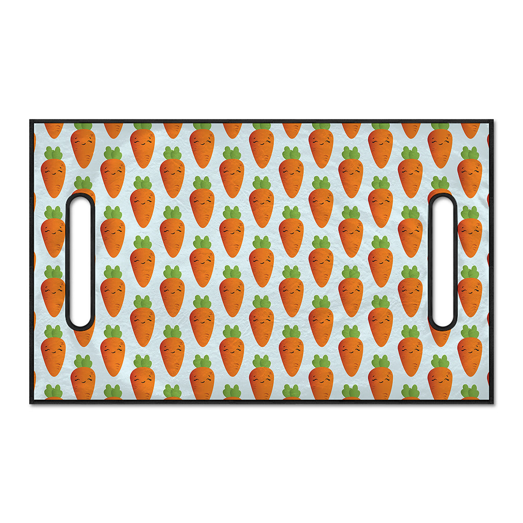 Smiling Carrot Pattern Print Golf Cart Seat Cover