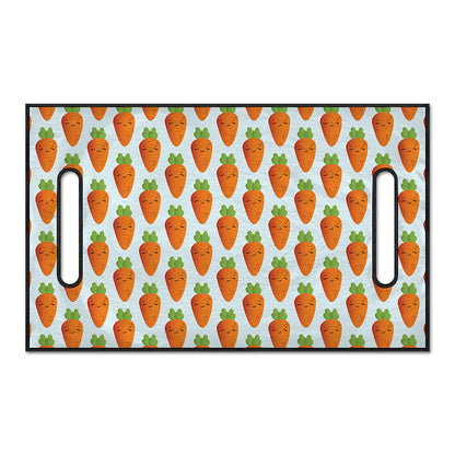 Smiling Carrot Pattern Print Golf Cart Seat Cover