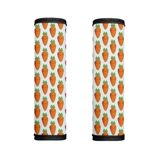 Smiling Carrot Pattern Print Handle Covers