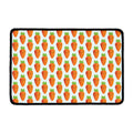 Smiling Carrot Pattern Print Kitchen Mat