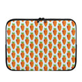 Smiling Carrot Pattern Print Laptop Sleeve