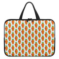 Smiling Carrot Pattern Print Laptop Sleeve With Handle