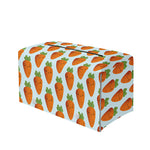 Smiling Carrot Pattern Print Leather Tissue Box Cover