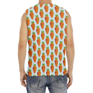 Smiling Carrot Pattern Print Men's Fitness Tank Top