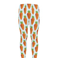 Smiling Carrot Pattern Print Men's Leggings