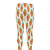 Smiling Carrot Pattern Print Men's leggings