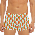 Smiling Carrot Pattern Print Men's Short Boxer Briefs