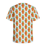 Smiling Carrot Pattern Print Men's Sports T-Shirt