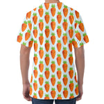 Smiling Carrot Pattern Print Men's Velvet T-Shirt
