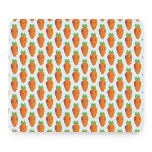 Smiling Carrot Pattern Print Mouse Pad