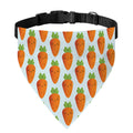 Smiling Carrot Pattern Print Over The Collar Dog Bandana