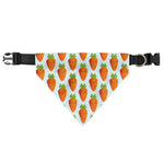 Smiling Carrot Pattern Print Over The Collar Dog Bandana