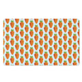 Smiling Carrot Pattern Print Polyester Doormat