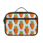 Smiling Carrot Pattern Print Portable Lunch Bag