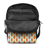 Smiling Carrot Pattern Print Rectangular Crossbody Bag