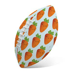 Smiling Carrot Pattern Print Rugby Ball