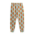 Smiling Carrot Pattern Print Sweatpants