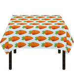 Smiling Carrot Pattern Print Tablecloth