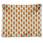 Smiling Carrot Pattern Print Tapestry