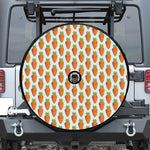 Smiling Carrot Pattern Print Tire Cover With Camera Hole