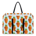 Smiling Carrot Pattern Print Utility Tote Bag
