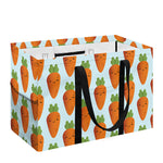 Smiling Carrot Pattern Print Utility Tote Bag