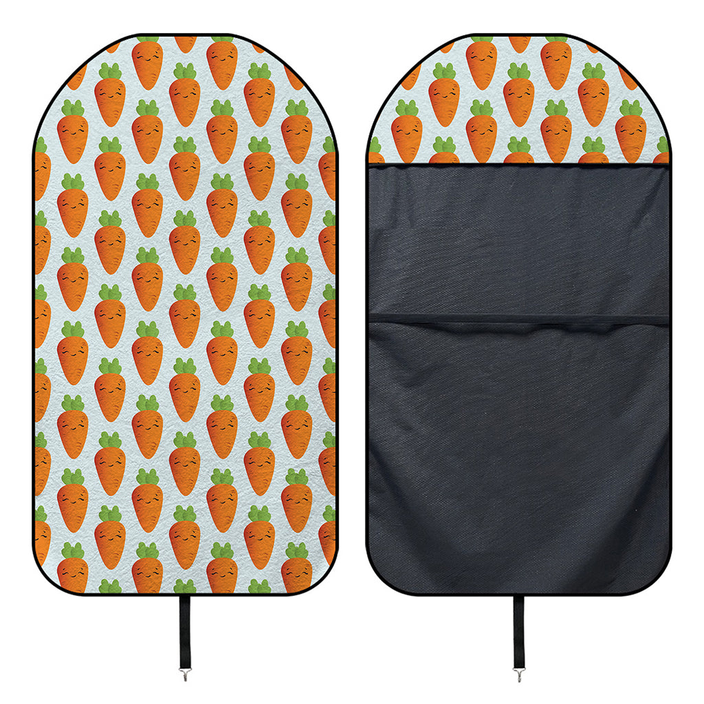 Smiling Carrot Pattern Print Waterproof Car Seat Cover