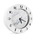 Smoke Grey Marble Print Alarm Clock