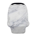 Smoke Grey Marble Print Baby Seat Cover
