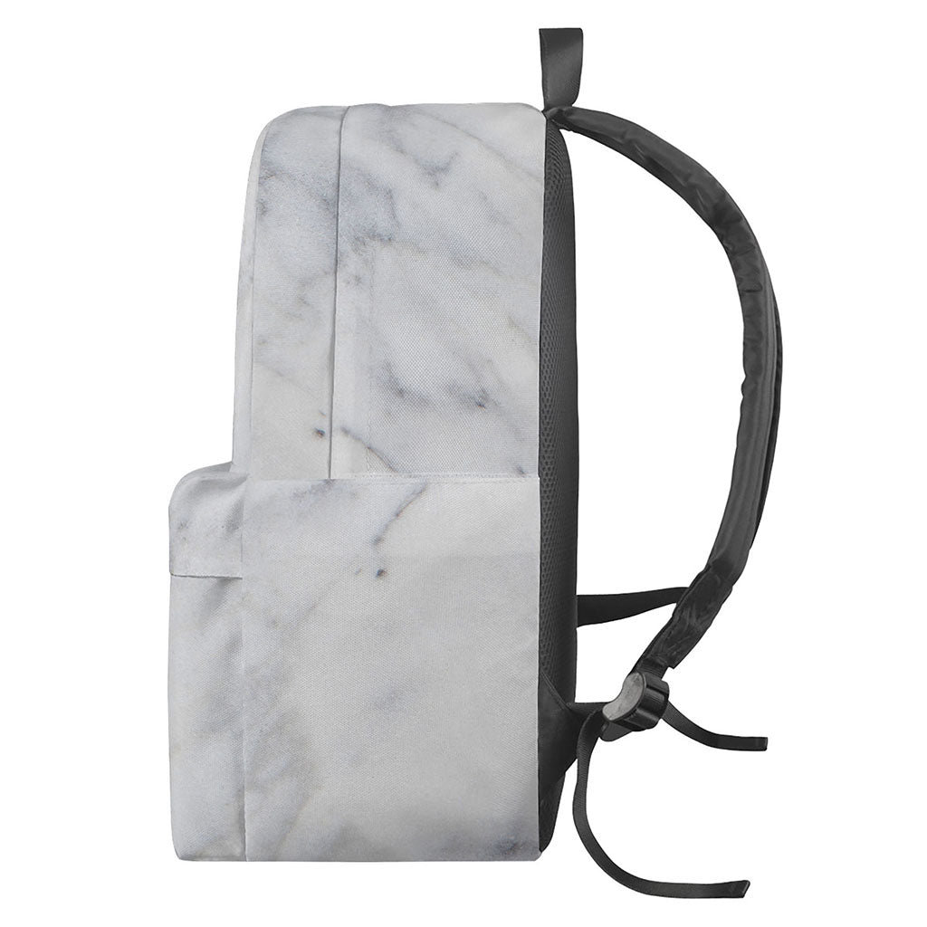Smoke Grey Marble Print Backpack