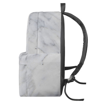 Smoke Grey Marble Print Backpack