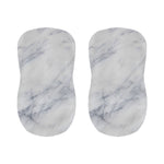 Smoke Grey Marble Print Bar Stool Covers