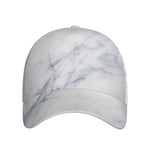 Smoke Grey Marble Print Baseball Cap