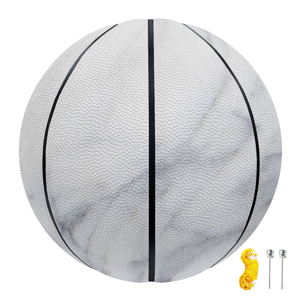 Smoke Grey Marble Print Basketball