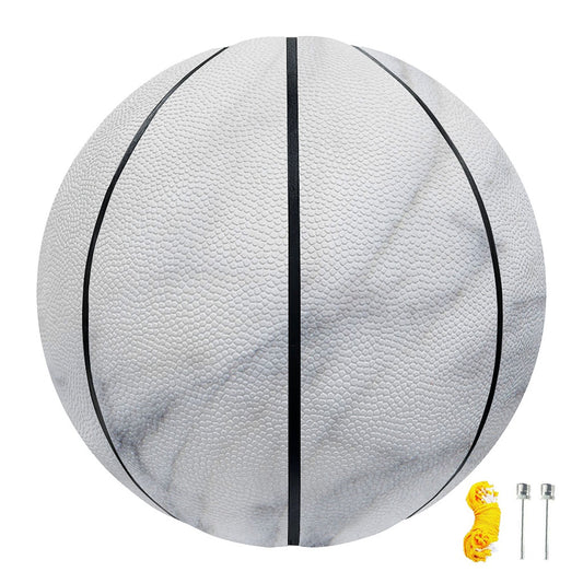 Smoke Grey Marble Print Basketball