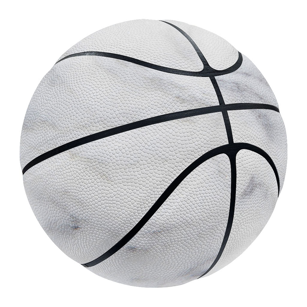 Smoke Grey Marble Print Basketball