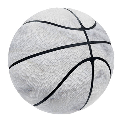 Smoke Grey Marble Print Basketball