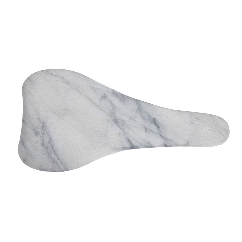 Smoke Grey Marble Print Bicycle Seat Cover