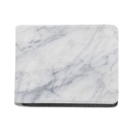 Smoke Grey Marble Print Bifold Wallet