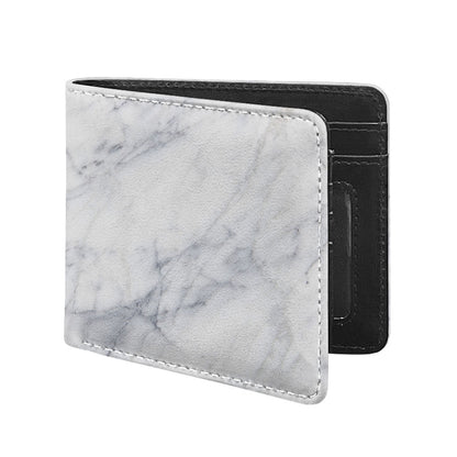 Smoke Grey Marble Print Bifold Wallet