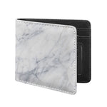 Smoke Grey Marble Print Bifold Wallet