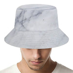Smoke Grey Marble Print Bucket Hat