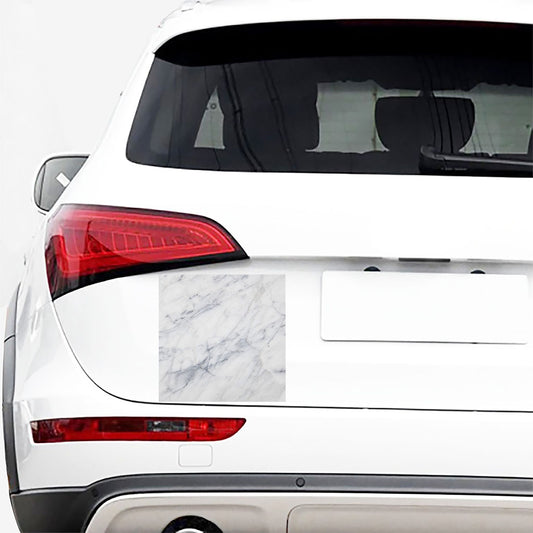Smoke Grey Marble Print Car Sticker